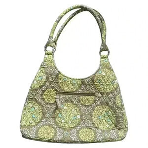 Vera Bradley Green and Brown Hobo Bag
